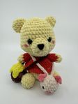 Handgjord amigurumi björn – 100% polyester, säkerhetsög