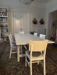 Matbord Ikea Norden vit - 266 cm (220+46)