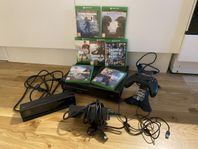 Xbox one med tillbehör + spel