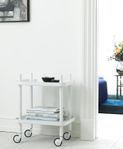 Normann Copenhagen table trolley, rullvagn, sidobord vit