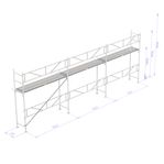 Uthyres - Byggställning Aluminium 3 sektioner (3+0)
