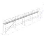 Uthyres - Byggställning Aluminium 4 sektioner (4+0)
