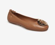 Tory Burch MINNIE TRAVEL BALLET WITH METAL LOGO