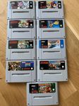 Snes spel prislista i annonsen