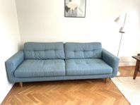 Turkos/blå soffa