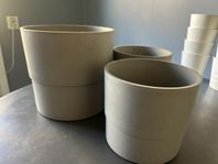 Blomkrukor i plast 