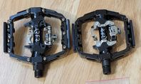 MTB pedaler: Cube RFR Flat & Klick SL Pedals Black