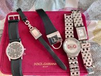 5 Dolce Gabbana klockor + 1 Väska Dolce Gabbana