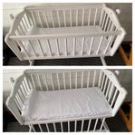 vagga barnsäng bedside crib 