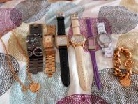 6 Guess klockor + 1 Guess Armband + 1 Guess halsband 