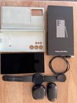 Samsung S24 Ultra 512gb+Samsung Watch och 2 par Samsung Buds