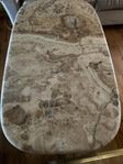 Lyxigt soffbord i onyx/marmor-look – 140 x 80 cm