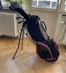 Golfset och bag, vänster