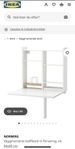 IKEA Norberg klaffbord m hylla
