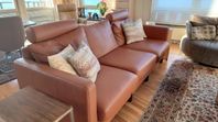 Stressless soffa m. el-reclinerfunktion, läder