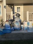 Intex sand filter pump med tillbehör