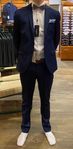 Mörkblå kostym, Selected Homme, stl 46