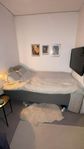 120cm IKEA säng, inklusive ben + bäddmadrass 