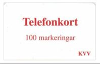 telefonkort 100 markeringar (Kriminalvården)