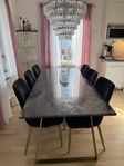 Estelle Matbord 200cm / 6st Valerie Lyx stolar / matgrupp