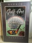 En stor tavla med golf motiv