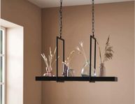 Svart Markslöjd Tray lampa 