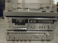 JVC stereo med högtalare 
