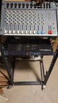 Spirit Folio mixer och Digitech reverb i rack