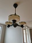 Vintage trearmad taklampa