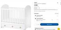 IKEA barn Crib + Mattress :: 1 year old 