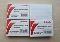 Esselte Skrivkort/Record Cards