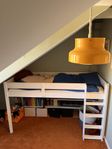 Loftsäng med madrass 80 x 200