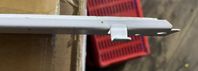 Äkdre Garderobs skenor Gamla Modellen 55cm Vit