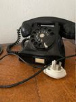 Antik svart antik backelit telefon