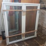 Dubbel sidohängt 2-glas Elitfönster hasp Trä b1085 h1185