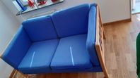 sofa blue 2 seater 