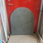 GNISTSKYDD till Kamin grå golvplåt 800 x 980mm 