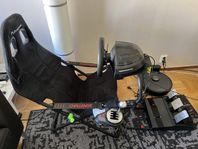 Thrustmaster T300 ratt manuell växel Playseat Challenge sto