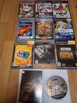 9 ps2 spel + 1 ps3 spel