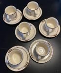Kaffekoppar med fat