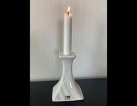 Retro! Guldkroken, Märta Grunditz - vit ljusstake