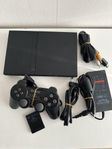 Ps2 Playstation 2 Slim komplett  inkl 1 spel.