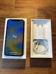 IPhone X svart 256GB med tillbehör