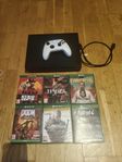 Xbox one X 1TB med spel 