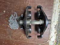 Blockvagn kättingdriven 5000 kg / Balkbredd: 90-220 mm