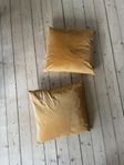 Soffkuddar, två stycken, orange