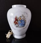 BORDSLAMPA vintage 1900-tal Sweden i glas.