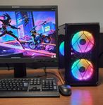 Komplett speldator med skärm, i5-4590 och GTX1060 6Gb