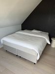 Kontinentalsäng B160L200H75 Ljusbeige