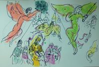 Marc CHAGALL Original litografi, 1965